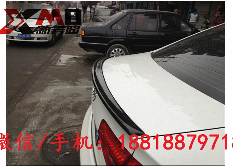 奧迪A4L B8 B9 09101112131415款改裝碳纖維尾翼 壓 頂翼