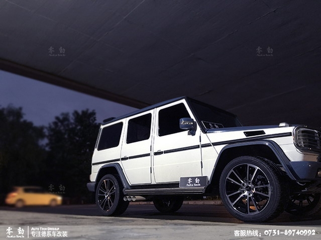 奔馳G500改裝21寸輪轂、哈曼6出排氣-長(zhǎng)沙奔馳專業(yè)改裝店