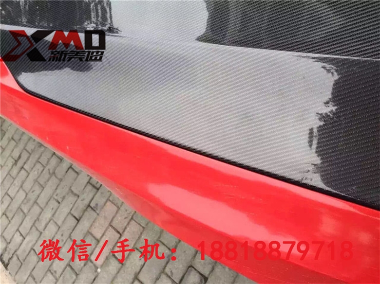 奧迪Q5改裝ABT碳纖維機(jī)蓋 引擎蓋 開孔碳纖維 大包圍排氣管