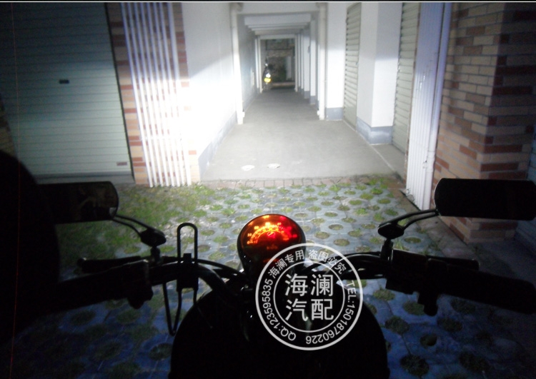 2015精剛Q5小糸摩托車3寸雙光透鏡專用氙氣燈天使眼透鏡高清無(wú)損