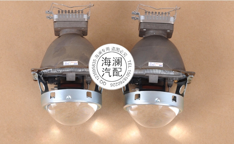 原裝拆車件高清奧迪Q5小糸雙光透鏡3寸美標改裝氙氣大燈透鏡