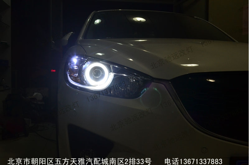 馬自達(dá)CX5 改裝車燈 大燈增亮 北京改燈