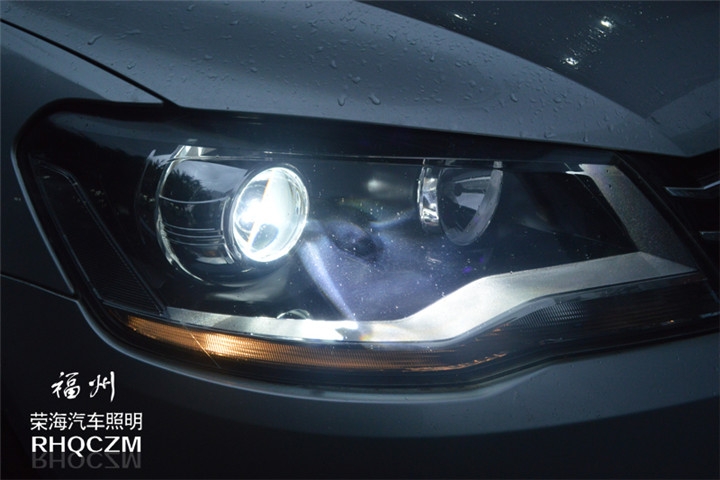 福建福州改燈 大眾寶來改燈大燈改裝氙氣燈海拉三雙光透鏡 福州榮海汽車照明