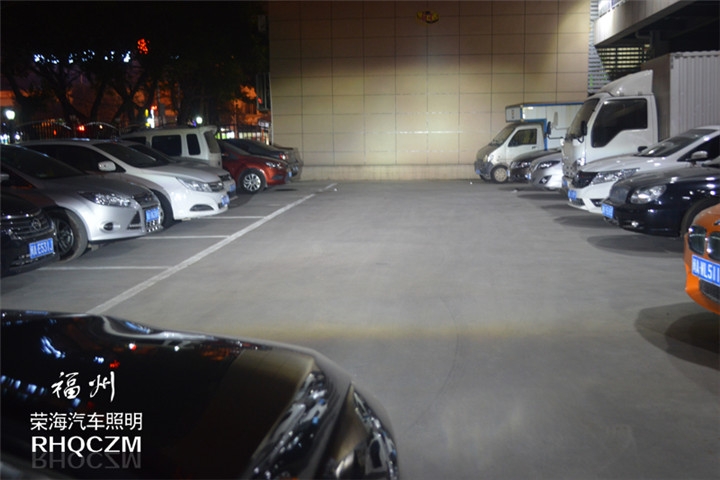 福州汽車燈光升級(jí) Jeep指南者改燈車燈改裝氙氣燈海拉三雙光透鏡 福州榮海汽車照明