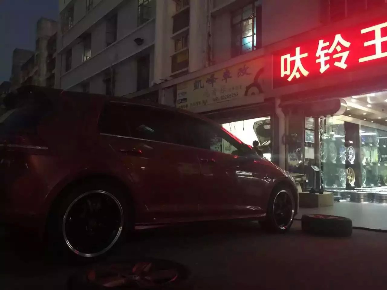 高爾夫，裝TE37：TTA 不錯(cuò)