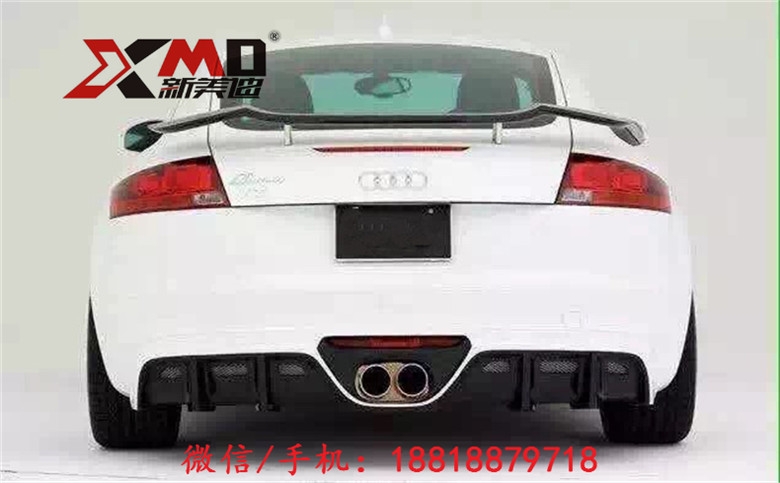 08-15 奧迪Audi TT TTS TTRS改裝  ROWEN款 炎狼 碳纖維尾翼