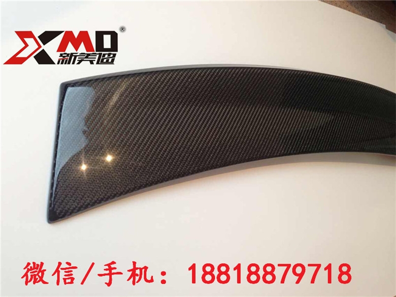 AUDI奧迪TT TTS改裝碳纖維四出尾唇 TT碳纖維后唇后擾流 后下雙排四出 排氣管