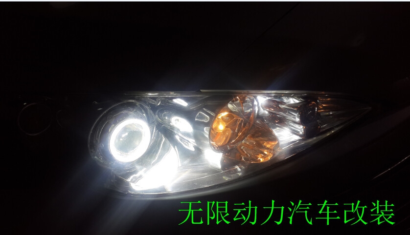 昌邑標(biāo)志408改氙氣大燈，Q5雙光透鏡