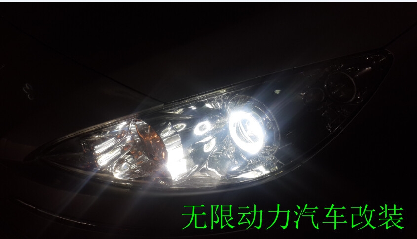 昌邑標(biāo)志408改氙氣大燈，Q5雙光透鏡