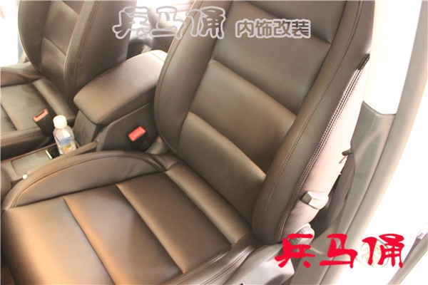 【兵馬俑汽車真皮座椅改裝】淮安大眾速騰真皮內(nèi)飾改裝——淮安汽車改裝店速騰包真皮座椅