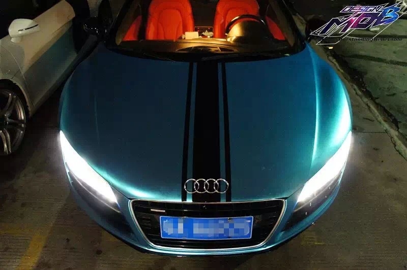 奧迪R8啞光電鍍變色龍?。?！