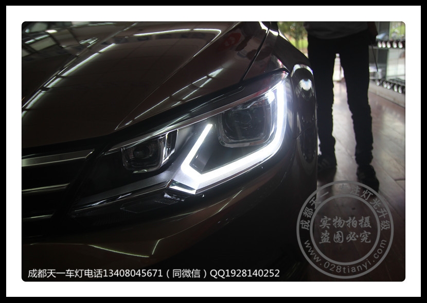 成都大眾凌渡改燈車燈改裝高配大燈總成LED日行燈氙氣燈