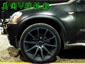 宝马X5排气、轮毂、车身改色——西安良玖行汽车改装
