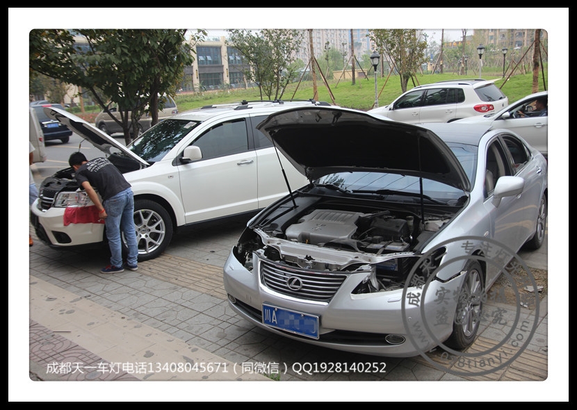 成都凌志ES350車燈改裝氙氣燈雙光透鏡日行燈