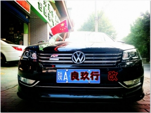 【西安良玖行汽車(chē)改裝】大眾新款帕薩特到店升級(jí)全車(chē)包圍+排氣