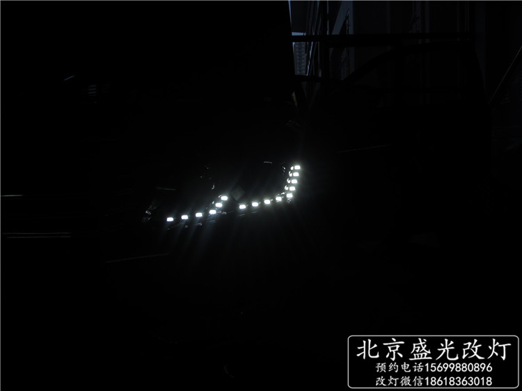 新帕薩特改氙氣大燈 帕薩特升級(jí)原廠13款高亮LED淚眼日行燈氙氣大燈總成