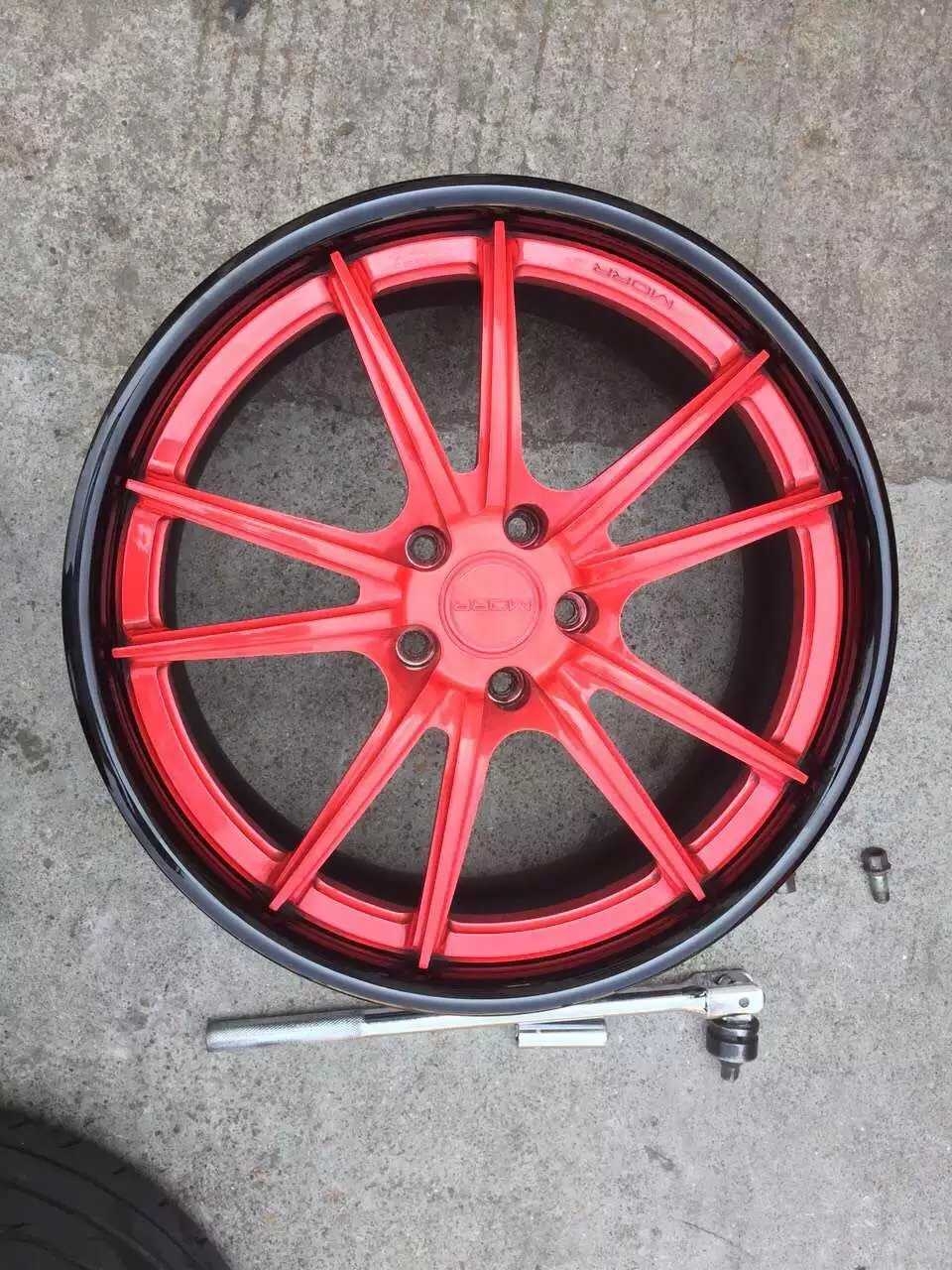 MORR 19鍛造已裝車，火紅火紅的