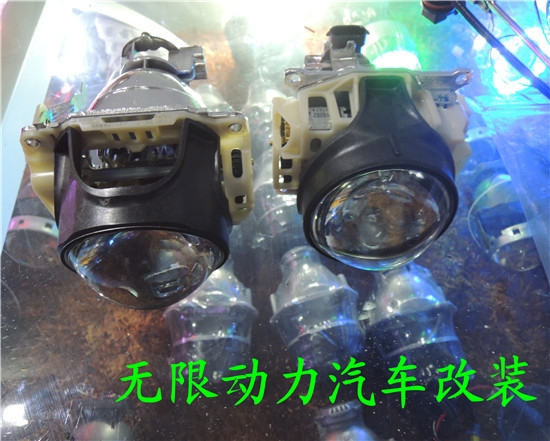 圣達(dá)菲改裝海拉五雙光透鏡，氙氣大燈