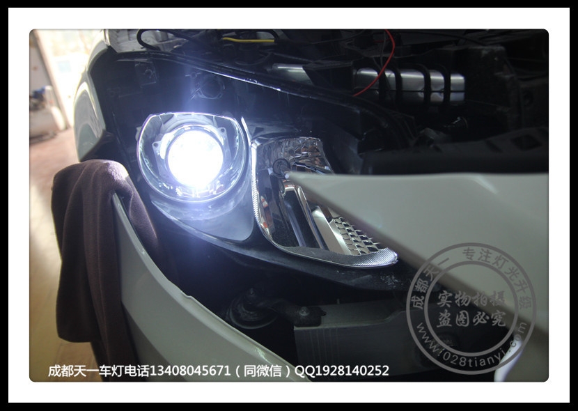 成都奔馳GLA改燈車燈改裝雙光透鏡氙氣燈總成