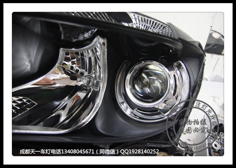 成都奔馳GLA改燈車燈改裝雙光透鏡氙氣燈總成