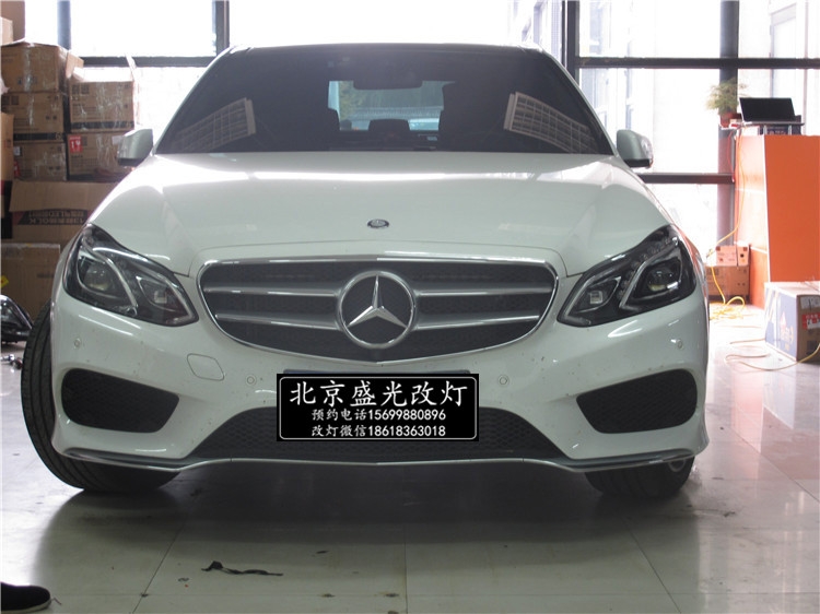 奔馳E260改豪華全LED智能隨動(dòng)照明大燈 無(wú)鑰匙進(jìn)入