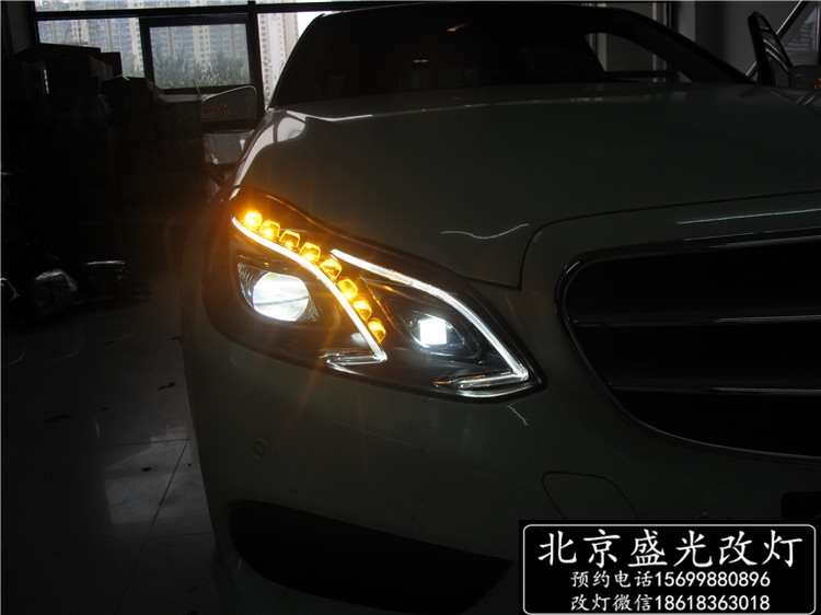 奔馳E260改豪華全LED智能隨動(dòng)照明大燈 無(wú)鑰匙進(jìn)入