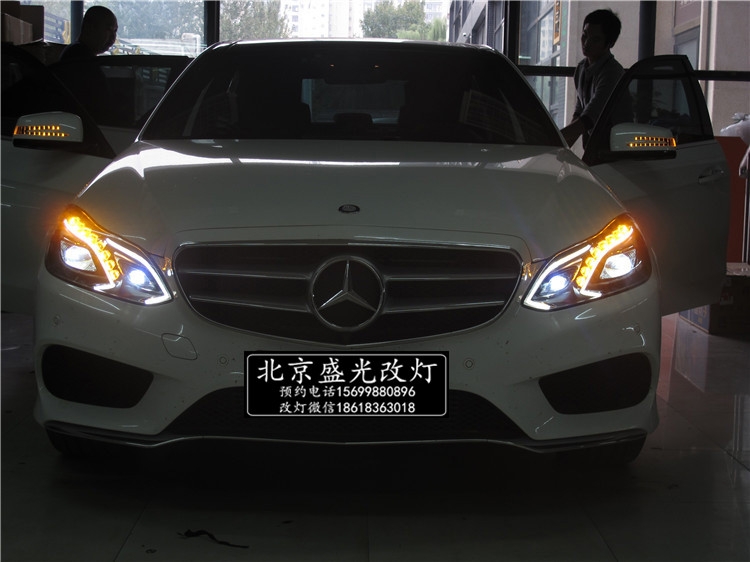 奔馳E260改豪華全LED智能隨動(dòng)照明大燈 無(wú)鑰匙進(jìn)入