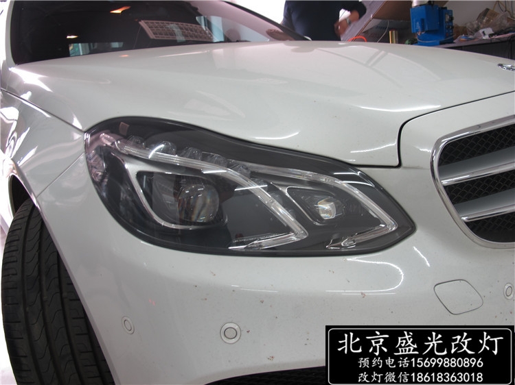 奔馳E260改豪華全LED智能隨動(dòng)照明大燈 無(wú)鑰匙進(jìn)入