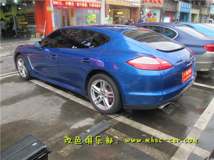 保時(shí)捷帕納梅拉車身貼膜貼紙改色 汽車改色膜 汽車包膜