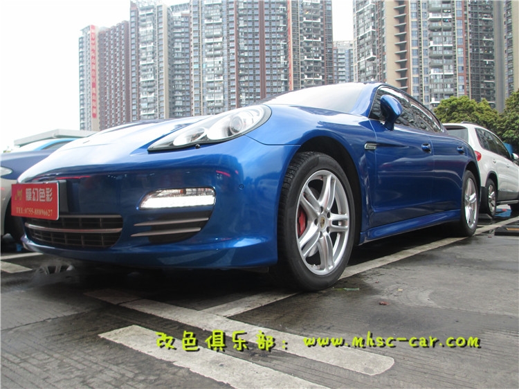 保時(shí)捷帕納梅拉車身貼膜貼紙改色 汽車改色膜 汽車包膜