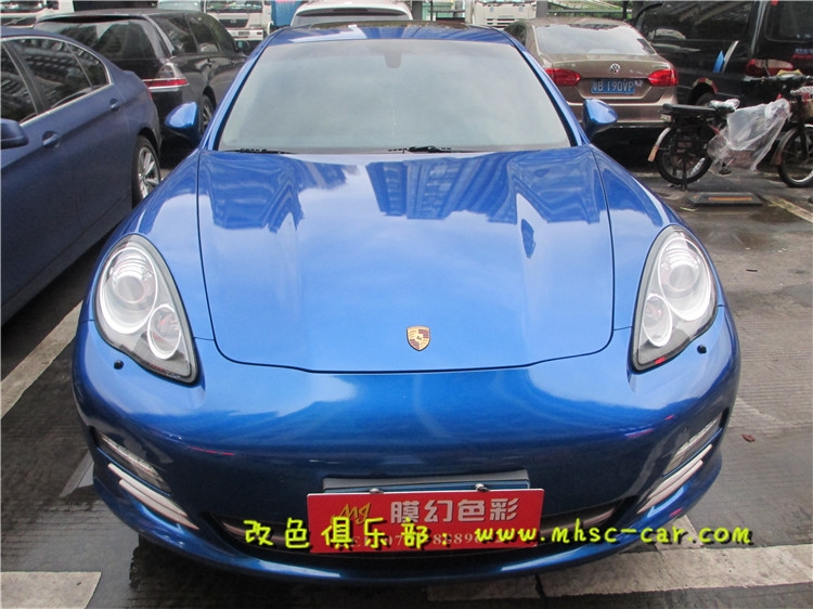 保時(shí)捷帕納梅拉車身貼膜貼紙改色 汽車改色膜 汽車包膜
