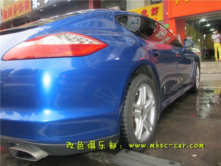保時(shí)捷帕納梅拉車身貼膜貼紙改色 汽車改色膜 汽車包膜