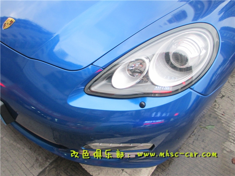 保時(shí)捷帕納梅拉車身貼膜貼紙改色 汽車改色膜 汽車包膜
