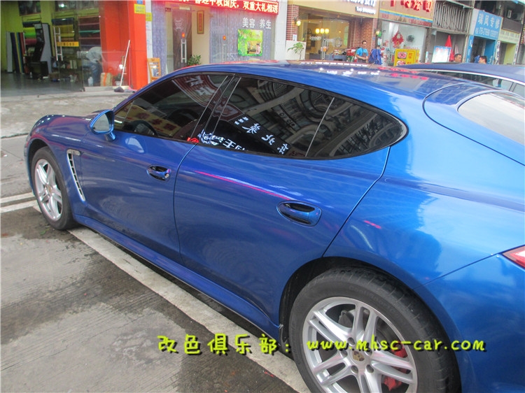 保時(shí)捷帕納梅拉車身貼膜貼紙改色 汽車改色膜 汽車包膜