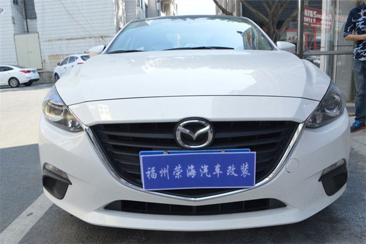 福州車燈改裝 昂克賽拉大燈改裝全新歐司朗套裝海拉五透鏡第二輛 福州榮海照明