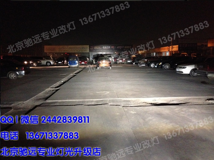福特探險(xiǎn)者改裝車(chē)燈 大燈增亮 透鏡氙氣燈 惡魔眼 北京改燈