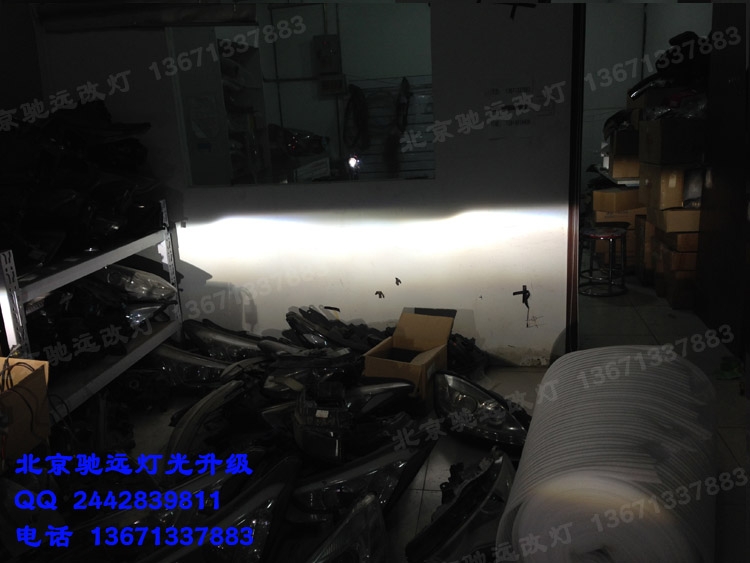 福特探險(xiǎn)者改裝車(chē)燈 大燈增亮 透鏡氙氣燈 惡魔眼 北京改燈