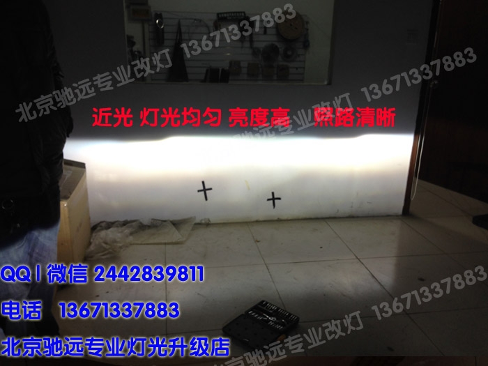 福特探險(xiǎn)者改裝車(chē)燈 大燈增亮 透鏡氙氣燈 惡魔眼 北京改燈