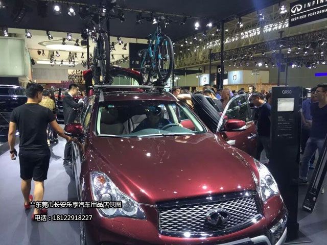 英菲尼迪QX50安裝拓樂汽車車頂行李架及自行車搭載架承重100公斤無損安裝質(zhì)保五年