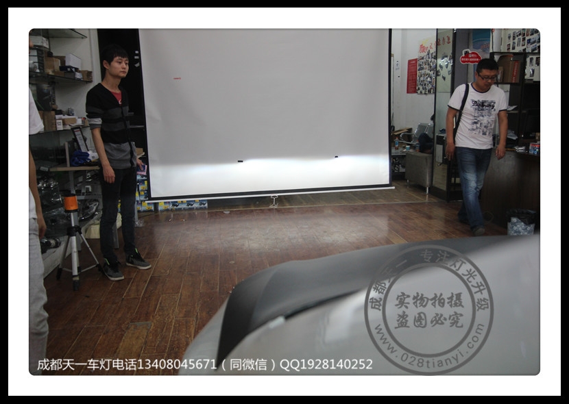 成都15款尚酷改裝海拉5雙光透鏡氙氣燈LED天使眼