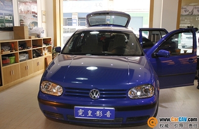 【長沙霓皇汽車音響】大眾高爾夫玩轉(zhuǎn)銳客RK-300