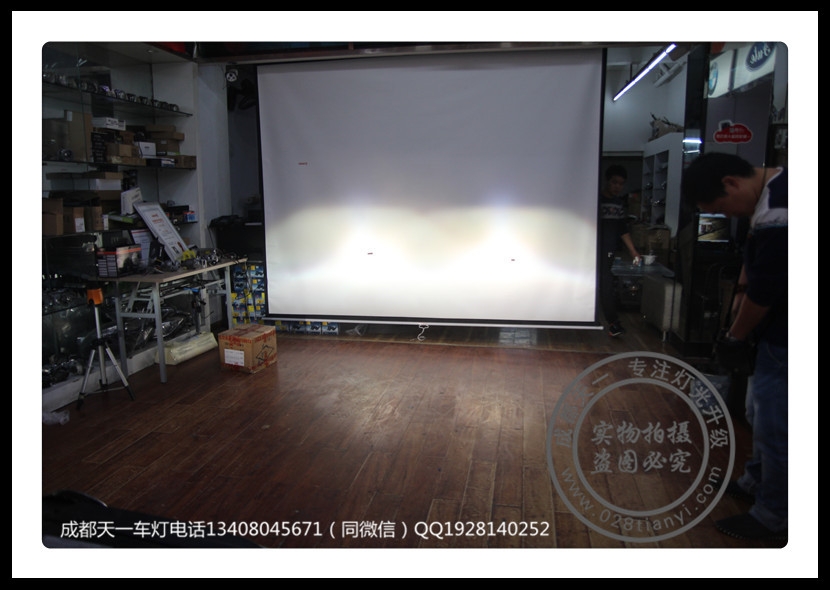 成都2015款寶來改裝海拉5雙光透鏡XV氙氣燈