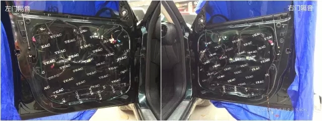 【武漢松杉汽車音響改裝】寶馬mini升級前門隔音+引擎隔音