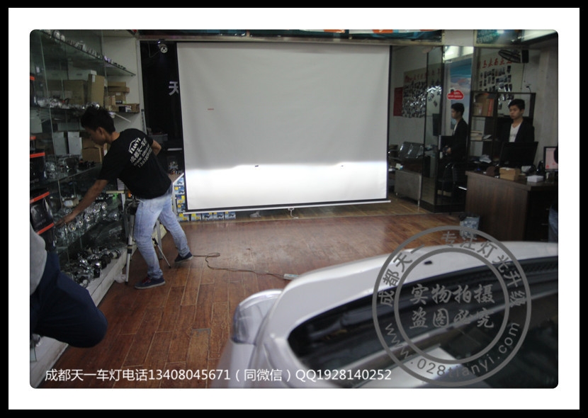 成都標致3008車燈改裝氙氣燈雙光透鏡日行燈總成