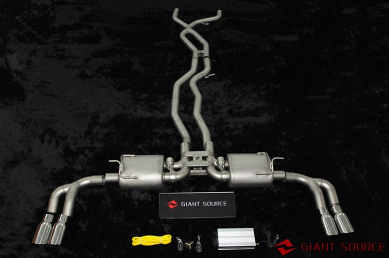 15款新保時(shí)捷卡宴改裝遙控閥門中尾段 香港giantsource巨源排氣管