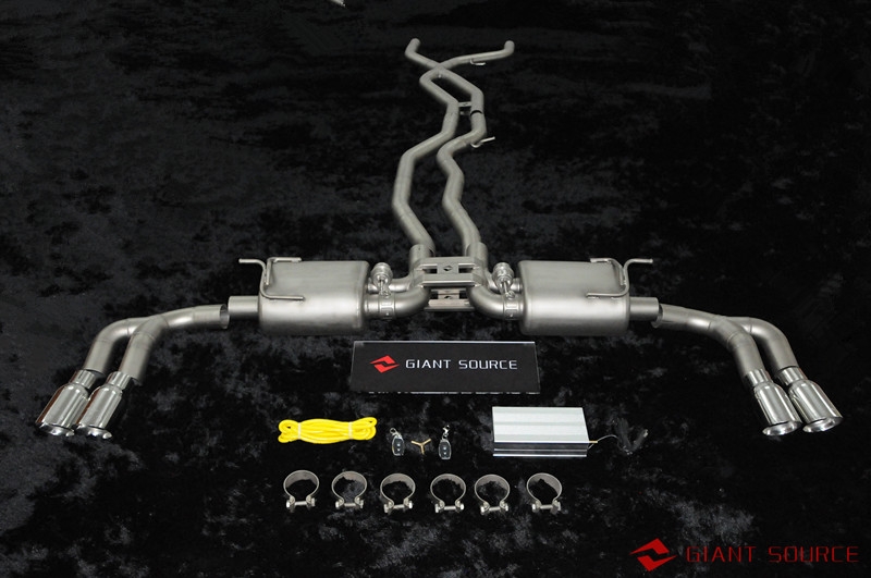 15款新保時(shí)捷卡宴改裝遙控閥門中尾段 香港giantsource巨源排氣管