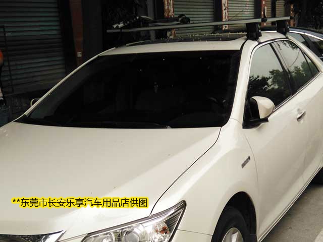 12款凱美瑞改拓樂汽車車頂行李架帶單車