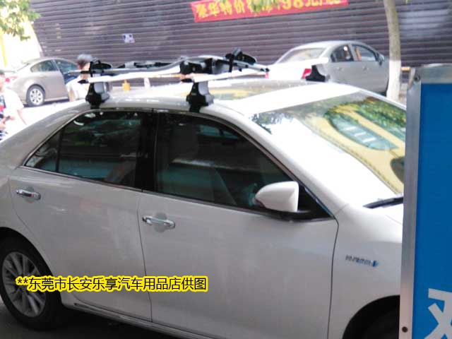 12款凱美瑞改拓樂汽車車頂行李架帶單車