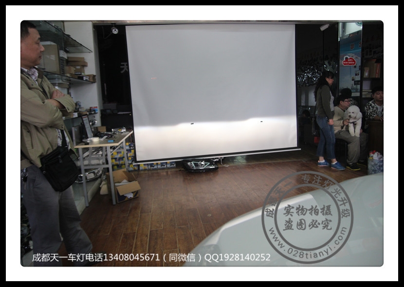 成都指南者車燈改裝海拉5雙光透鏡歐司朗氙氣燈