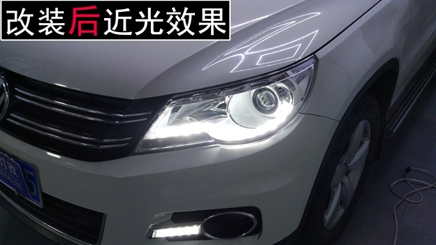 中山大眾途觀專業(yè)車燈光改裝 ——中山清風(fēng)車影燈改